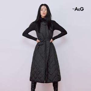 더엣지 25FW 미나르디 구스 퀼팅 원피스