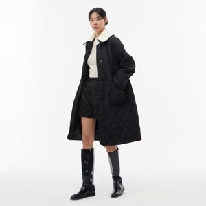 랩[정가 199,900] 보아털 카라 두줄 퀼팅 롱패딩 점퍼 AP4PDA68