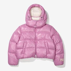 휠라 여성 밀라노다운 후드 구스다운 숏패딩자켓 FS2DJF4161F_LVD