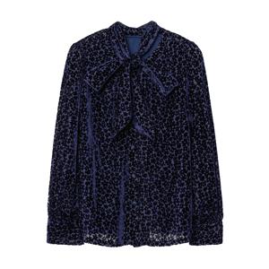 [최초가 79000원] [55~88] 벨벳 번아웃 블라우스