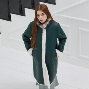 [최초가289,000]리얼 폭스퍼 롱 무스탕 코트_KSCT240803