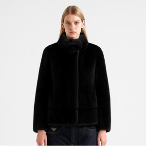 [최초가2,800,000]솔리드 하프넥 카라 럭스 밍크 코트_MNCT251001