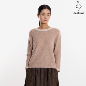 [최초가 118000원] 라인 배색 롱 슬리브 니트 티셔츠_EKTSW125010