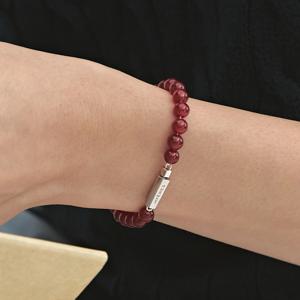H에디션 (W) 볼 레드 제이드 비즈 팔찌 HL6B46628WB
