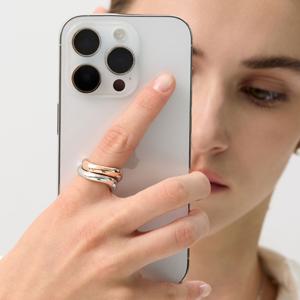 에트레브 실버(P) 노트 웨이브 반지 HL2R59241P9