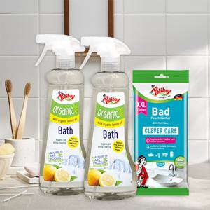 오가닉 욕실 청소 세정제 500ml 2개+욕실 청소 티슈 1팩