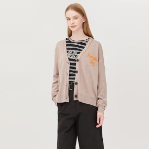 [본사] 도트 레터링 자수 가디건_BAKCF2541LG