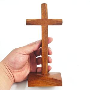 탁상용 스탠드 나무 원목 십자가 20cm 십자가악세사리 벽걸이십자가 탁상용십자가 저스트지저스