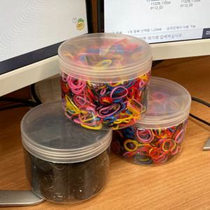 대용량 머리고무줄 미니 고무밴드 컬러믹스 머리고무줄 대용량머리끈 고무끈 여아머리끈