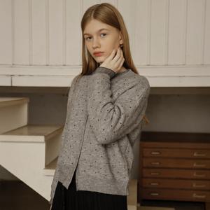 yoyoyoy여성[최초가 55000원] 스몰 도트 라운드 니트 가디건(2colors)_AJ10WNKCD34