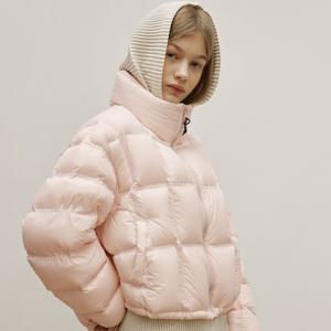 yoyoyoy여성[최초가 370000원] 사각 퀼팅 밴드넥 다운 점퍼(4colors)_AJ12WNDJP35