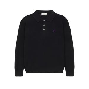 남성 [[24FW]] HZSW4D551N2 네이비 허니콤 조직 울 카라 니트