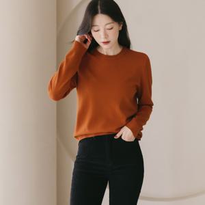 (~XXL까지) 토렐라 라운드넥 스탠다드 긴팔 니트 가을 간절기 데일리 일상 캐쥬얼 출근룩 베이직 빅사이즈