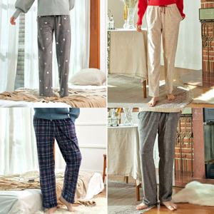 [하프클럽] 남녀커플 극세사 융기모 겨울잠옷바지 수면바지