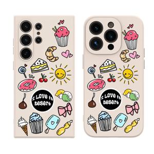 갤럭시S25엣지 스윗 디저트 패브릭 케이스 갤럭시s25케이스 s25폰케이스 s25젤리케이스