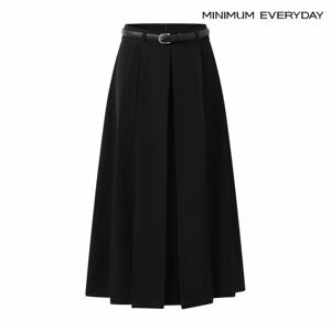정상가:89,000원 ㅣ [미니멈 에브리데이]핀턱 플리츠 벨티드 스커트 (EB3WH001D)