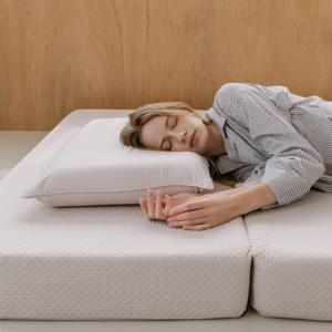 3단 접이식 매트리스 푹신한 침대 바닥 토퍼 12cm (Q)