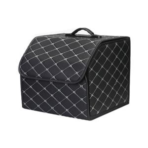 세차도구정리대 접이식 인조가죽 트렁크 정리함 트렁크우산 차량용정리함 트렁크신발