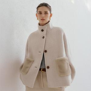 바니스뉴욕 25FW 설리반 알파카 퍼코트