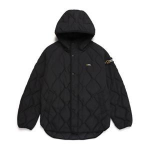 N244UPD030 오릭스 퀼팅 후디 자켓 CARBON BLACK