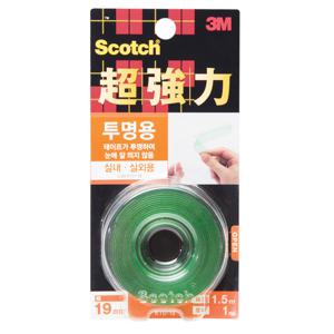 스카치양면테이프 KTD19 초강력 투명 19mmX1.5m 3M