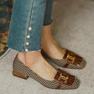 여성로퍼 구두 펌프스 미들힐 플랫슈즈 1990-1