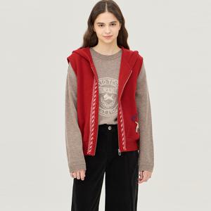 [본사] 강아지 인타샤 후드 니트 베스트_BAKV57461RD