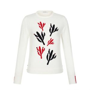 [핑골프] 여성 선인장 포인트 긴팔 니트 121E3SR151