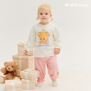 [정상가50,900원]큐티샤이베어 소프트웜 아기파자마세트 여아실내복