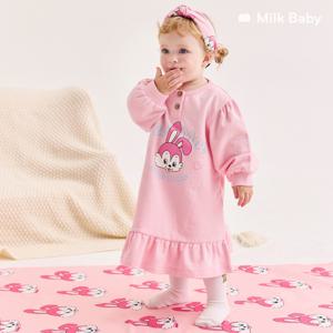 [정상가52,900원]리오더재입고_베베 핑크레빗 홈웨어 원피스