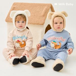 [정상가74,900원]행복한 타이거 따뜻기모 유아상하복