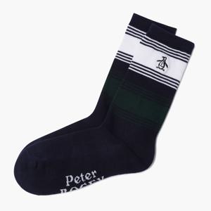 남성 스트라이프 블록 쿼터 삭스 다크네이비(MQ321PSO83)