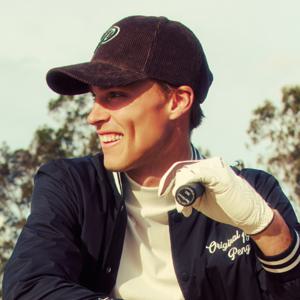 남성 로고 코듀로이 볼캡 브라운(MQ321PCP91)