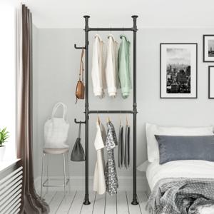 틈새 행거 2단 코너 스탠드 옷걸이