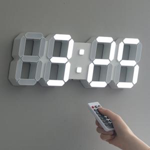 코드리스 무선 인테리어 3D LED 벽시계 38cm