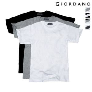 지오다노 남여공용 라운드넥 이너용 면 반팔티셔츠 3장 패키지 교복 243801
