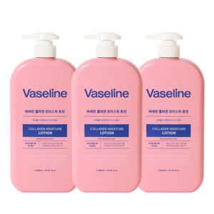 3개 바세린 콜라겐 모이스처 바디로션 1000ml /대용량 고보습 온가족용