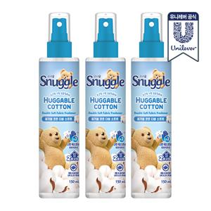 섬유탈취제 허거블코튼 더블소프트 150ml 3개