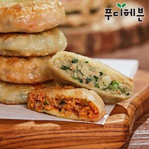 [오뚜기냉동식품]바삭 파삭 얇은피 호떡쌀 고기 군만두 1.2kg / 김치 군만두 1.2kg