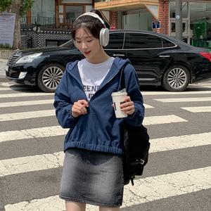 [공구우먼] [제작] 비기닝 절개 크롭 후드 집업 71803 빅사이즈 여성의류