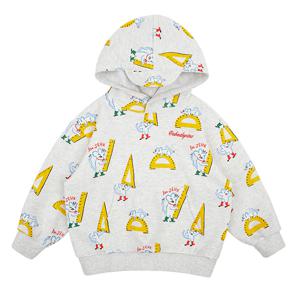 [키즈]라이트그레이 마우스 후드 맨투맨 티셔츠_BU53MR305