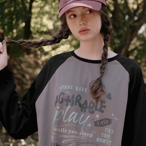 [제작] 플리키 루즈핏 나그랑 티셔츠 83966 빅사이즈 여성의류