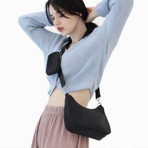 가벼운 나일론 크로스백 여성 여행 미니백 데일리 여행용 크로스 산책 가방