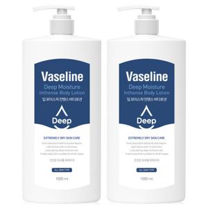 바세린 딥 모이스처 인텐스 대용량 바디로션 고보습 1000ml 2개