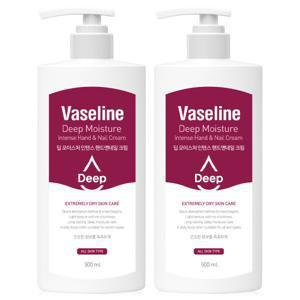 바세린 딥 모이스처 인텐스 대용량 핸드크림 고보습 500ml 2개