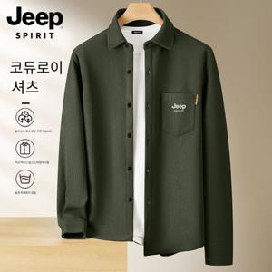 남성 셔츠 가을 대형 루즈핏 코듀로이 긴팔 셔츠 자켓