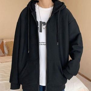 데일리 남성 가을 겨울 베이직 기모 후드 집업 점퍼 야상 바람막이 여성 자켓 잠바