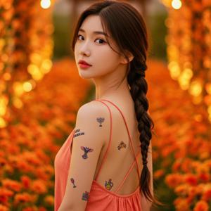 할로윈 타투스티커 문신스티커 판박이 할로윈데이 귀여운 타투 스티커 총10장