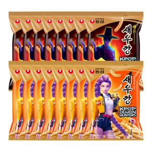 농심 케데헌 패키지 새우깡 8봉 + 매운새우깡 8봉