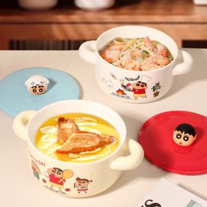 1+1 짱구 대형 짱구뚜껑 손잡이 컵라면그릇 1000ml 25년신상